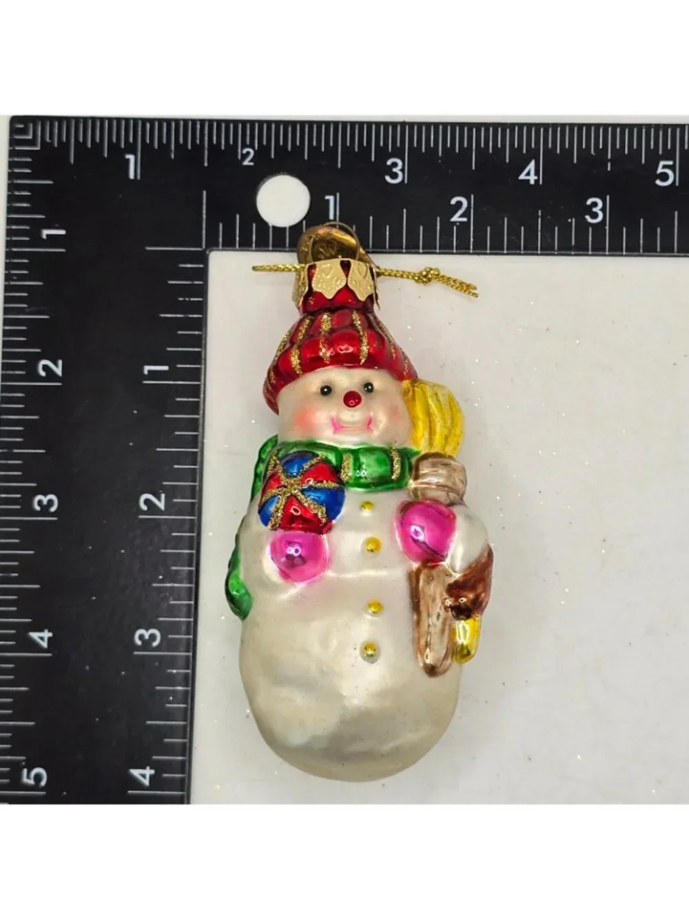 Christmas Ornament Glass Snowman Thomas Pacconi Museum Series 2003 Holiday VTG